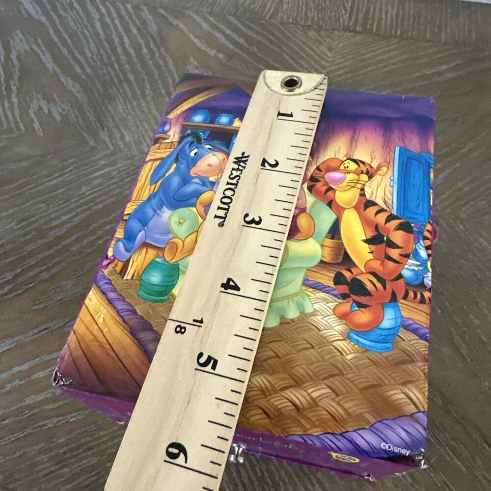 Winnie The Pooh & Friends Square Storage‎ Jewelry Gift Box Vintage Y2K Purple - Picture 11 of 13